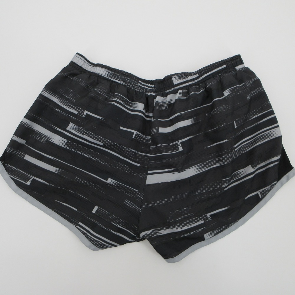 Nike Womens Running Shorts Black Grey Digital Print Mesh Athletic Size M - Picture 3 of 9